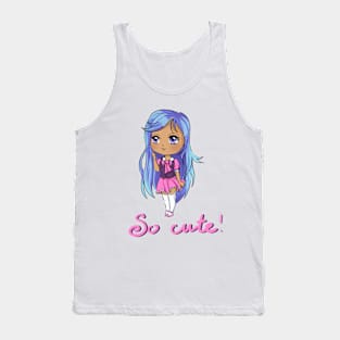 So cute chibi girl! Tank Top